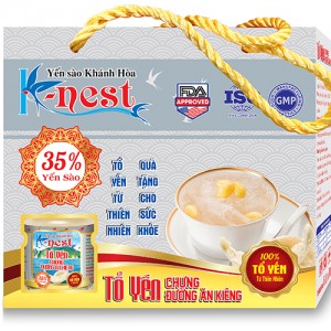 Yến sào Khánh Hòa K-nest Đường Ăn Kiêng 35% - Block 6 lọ